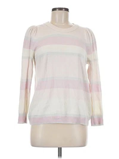 Pre-owned Splendid Pullover Sweater In White