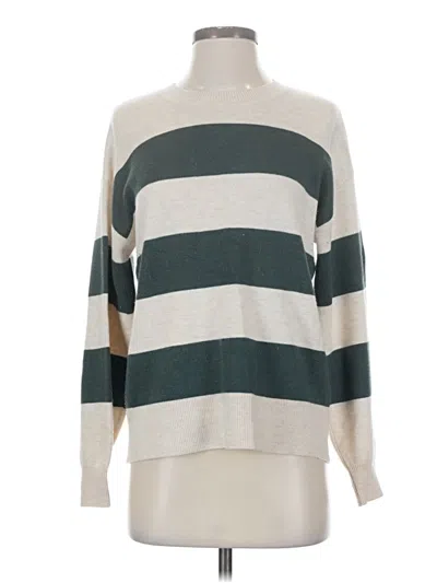 Pre-owned Splendid Pullover Sweater In White