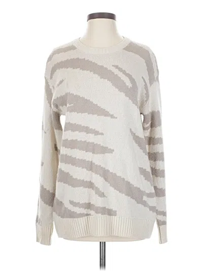 Pre-owned Splendid Pullover Sweater In White