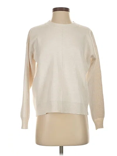 Pre-owned Splendid Pullover Sweater In White
