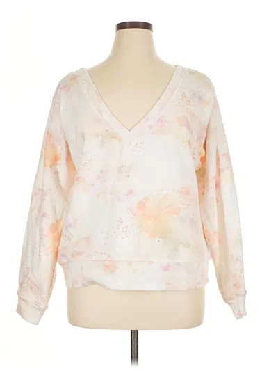 Pre-owned Splendid Pullover Sweater In White