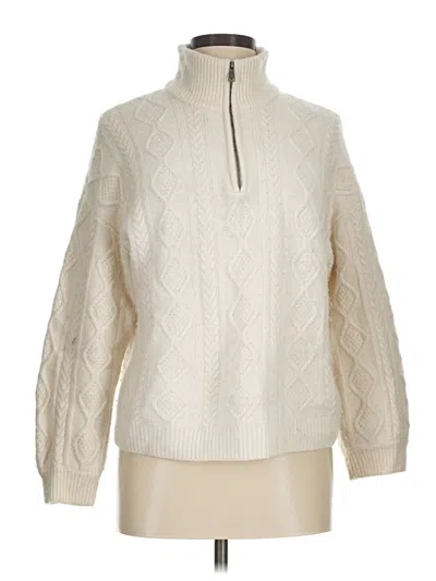Pre-owned Splendid Pullover Sweater In White