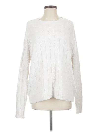 Pre-owned Splendid Pullover Sweater In White