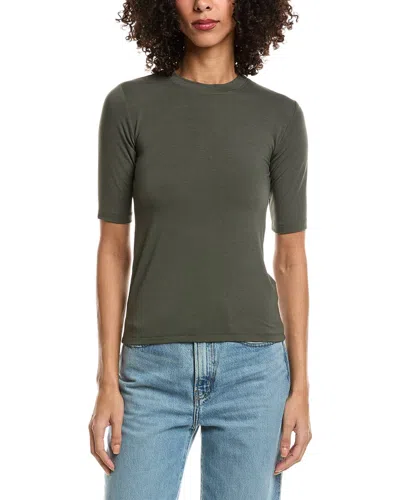 Splendid Quarter Sleeve T-shirt In Green