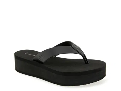 Splendid Quintana Wedge Sandal In Black
