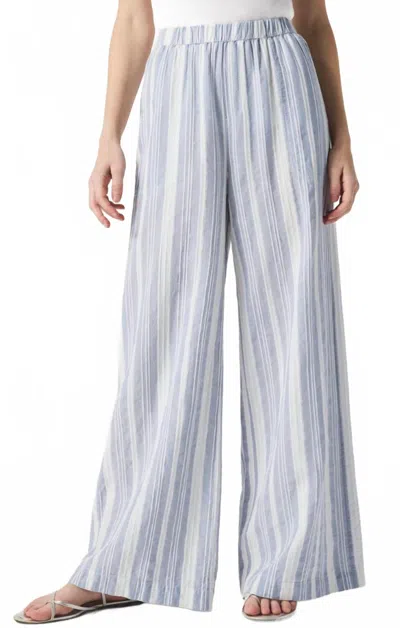 SPLENDID RAEGAN STRIPE PANTS IN WHITE/SEAPORT