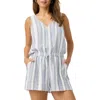 Splendid Raegan Romper In White/seaport