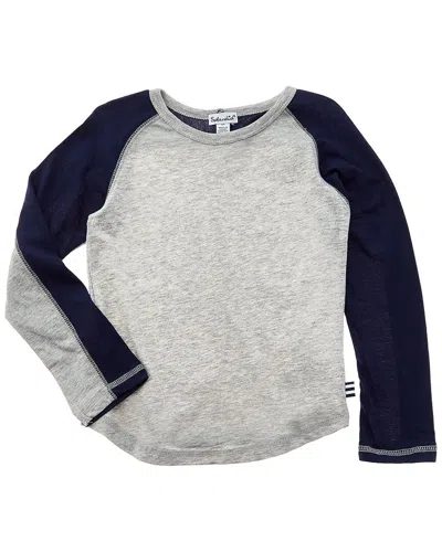 Splendid Kids' Raglan Pullover In Gray