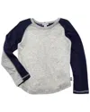 Splendid Raglan Pullover In Gray