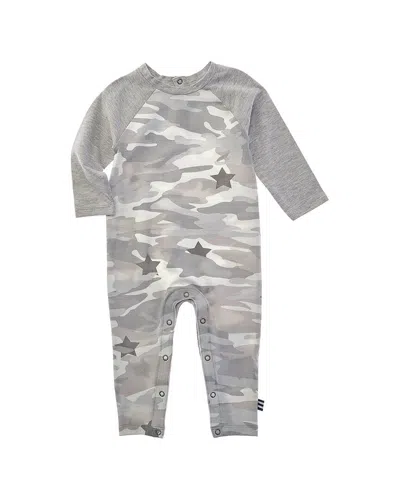 Splendid Kids' Raglan Romper In Gray