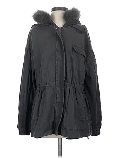 Pre-owned Splendid Raincoat In Gray