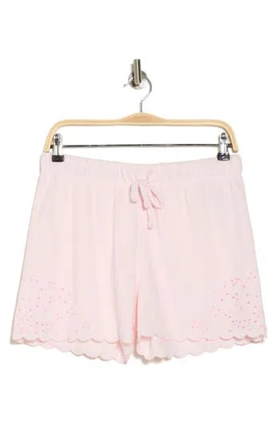 Splendid Raylee Scallop Eyelet Shorts In Patina