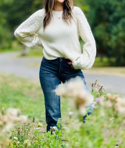 Splendid Rayne Sweater In Snow In White