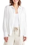 Splendid Reese Cotton Blend Button-down Shirt In White