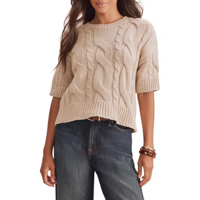 Splendid Rhiannon Cable Knit Sweater In Neutral