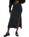 Splendid Rib Knit Skirt In Blue