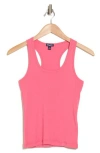 Splendid Rib Knit Tank In Bright Pink
