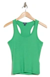 Splendid Rib Knit Tank In Kelley Green