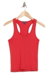 Splendid Rib Knit Tank In Red