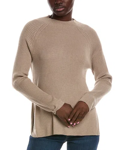 Splendid Rib Knit Tunic In Brown