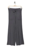Splendid Winslow Crop Wide Leg Sweatpants In Gray