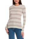 Splendid Rib Stripe Cashmere-blend Sweater In Multi