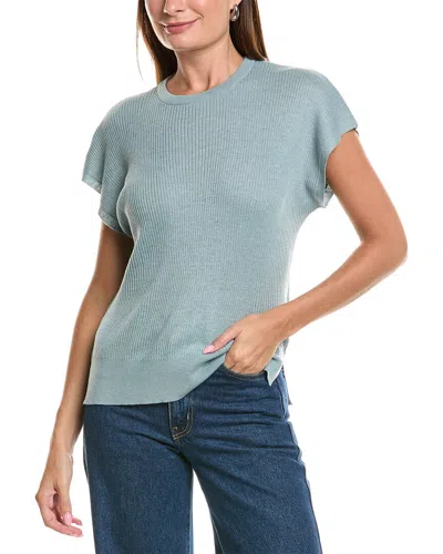 Splendid Ribbed Top In Blue