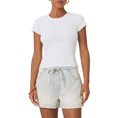 Splendid Roma Cotton Blend T-shirt In White