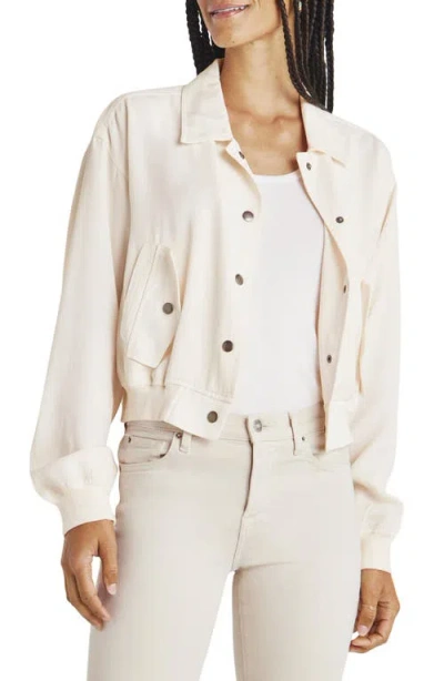 Splendid Romona Blouson Flap Pocket Jacket In Moonstone