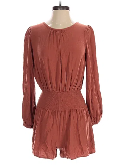 Pre-owned Splendid Romper In Brown