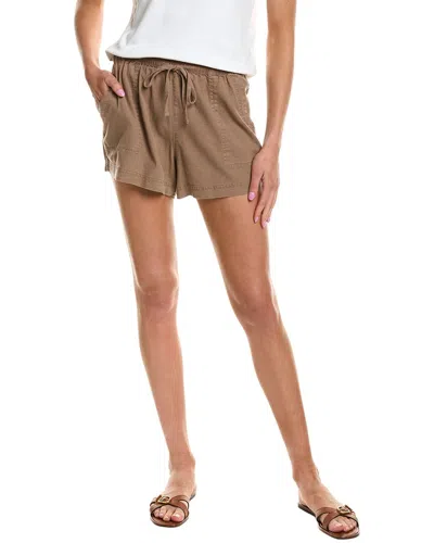 Splendid Rosalie Linen-blend Short In Brown