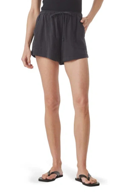 Splendid Rosalie Tie Waist Shorts In Black