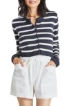 Splendid Rowena Stripe Cotton Blend Crop Cardigan