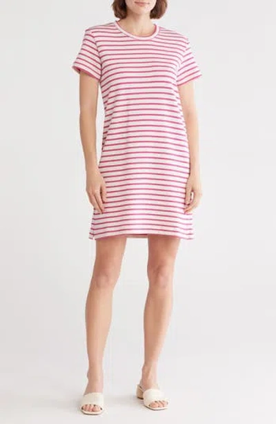 Splendid Royale Stripe Cotton Blend T-shirt Dress