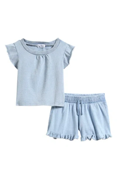 Splendid Babies'  Ruffle Knit Top & Shorts Set