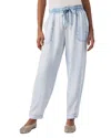 Splendid Ryan Crop Carrot Leg Pull-on Pants In Bleached Indigo