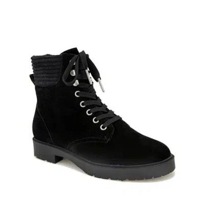 Splendid Sadie Sd0sad01 Combat Boots Women's Black Suede Lace Up Ankle Khd1122