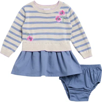 Splendid Babies'  Sage Flower Dress In Blue