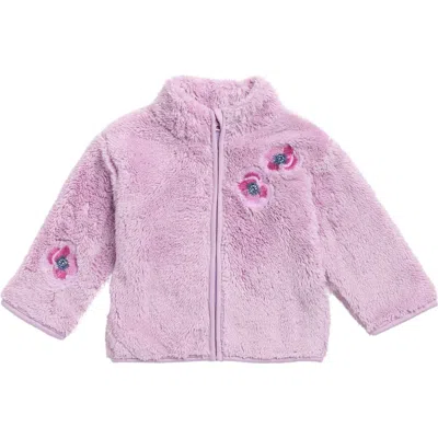 Splendid Babies'  Sage Flower Fleece Jacket In Pink
