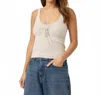 Splendid Saige Stripe Sweater Tank Top In Fawn Stripe In Neutral