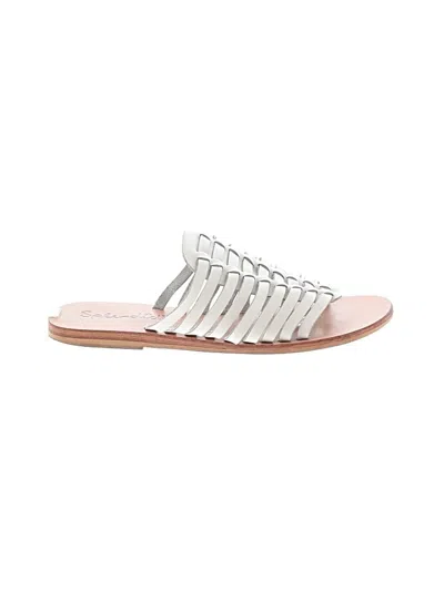 Pre-owned Splendid Sandals In Silver