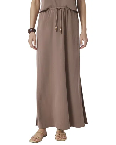 Splendid Sasha Linen Maxi Skirt In Transparent