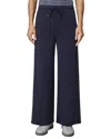 Splendid Scubasoft Wide Leg Drawstring Pants In Blue