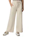 Splendid Scubasoft Wide Leg Drawstring Pants In White