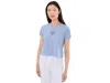 Splendid Seashell Embellished Tee In Blue