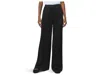 Splendid Serena Satin Pull-on Pants In Black