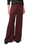 Splendid Serena Satin Pull-on Pants In Brown