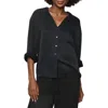Splendid Serena Satin Shirt In Black