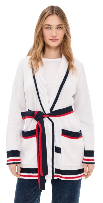 Splendid Set Sail Cardigan White/navy/rogue