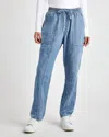 Splendid Shay Tie Waist Chambray Pants In Multi